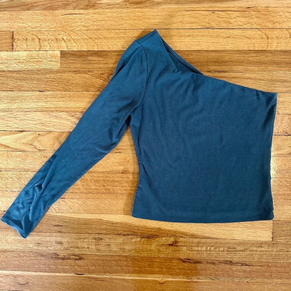 Melrose and Market One-Shoulder Long-Sleeve Top
